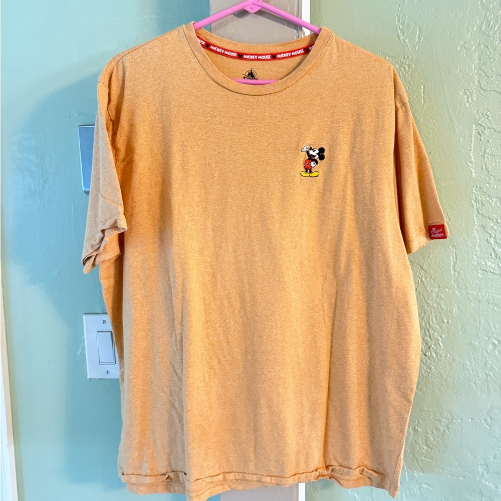 Disney Mickey Mouse Beige Short Sleeve Tee